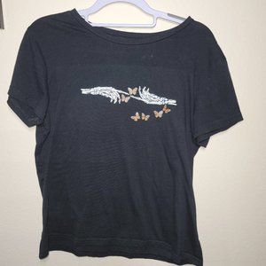 Butterfly and Skeleton T-Shirt